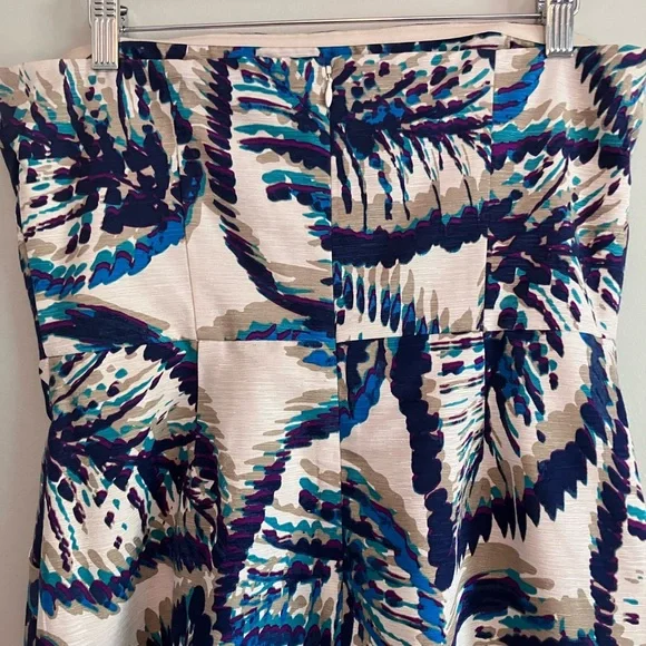 BANANA REPUBLIC Silk Floral Strapless Sheath Cocktail Dress Size 10 - Picture 7 of 13